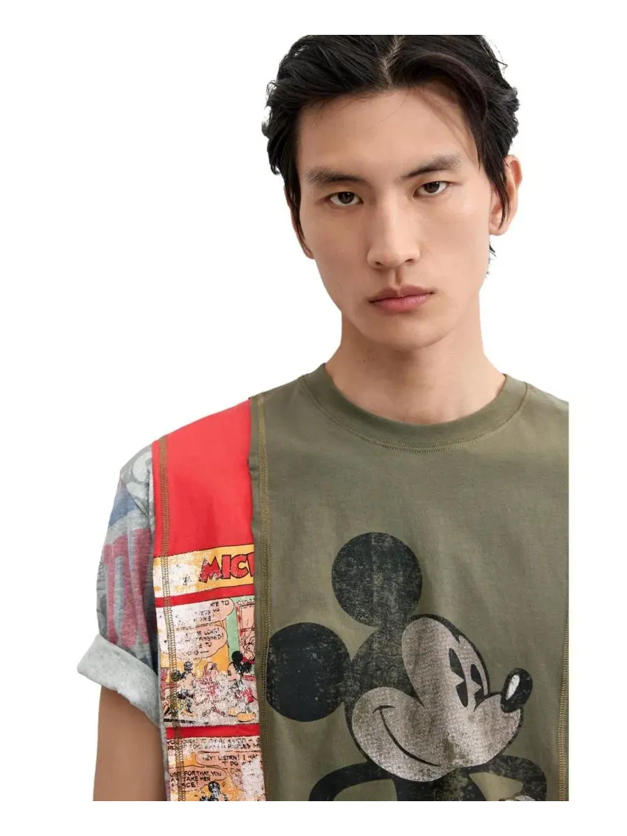 Футболка с принтом Mickey Mouse Desigual — изображение 3 из 5, светлый зеленый