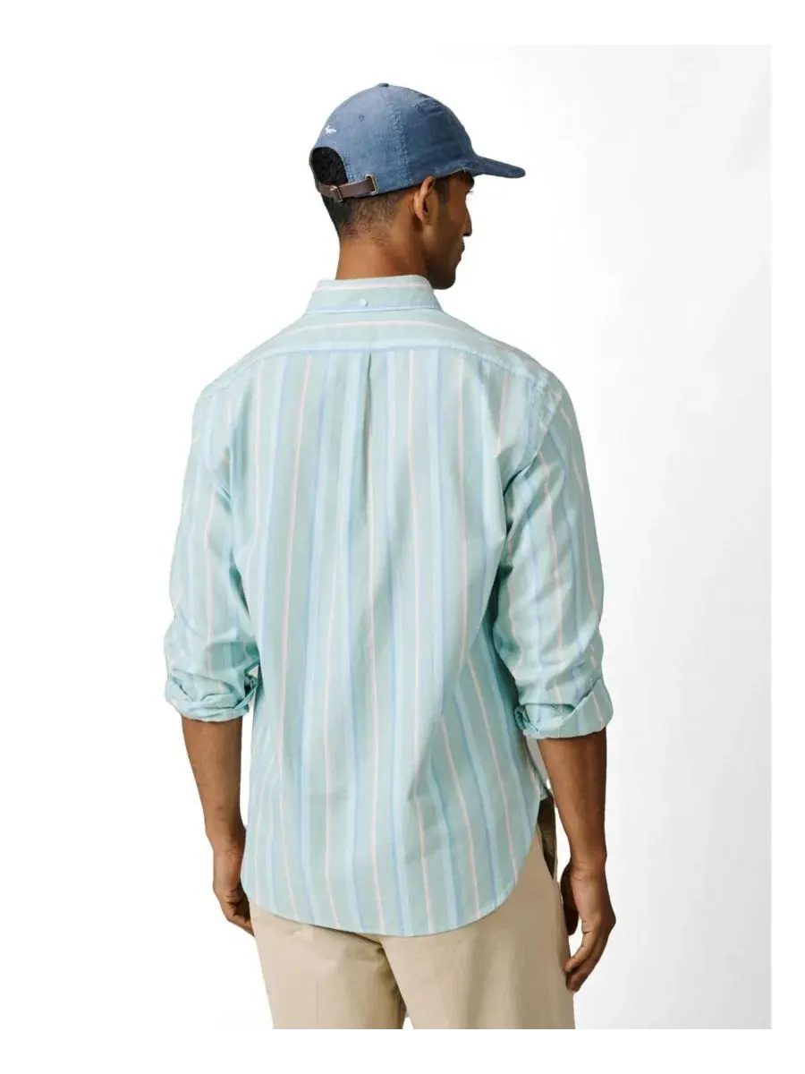 Мужская рубашка из легкого оксфорда с длинным рукавом Walesby Lightweight Relaxed Oxford Shirt Aubin — изображение 3 из 5
