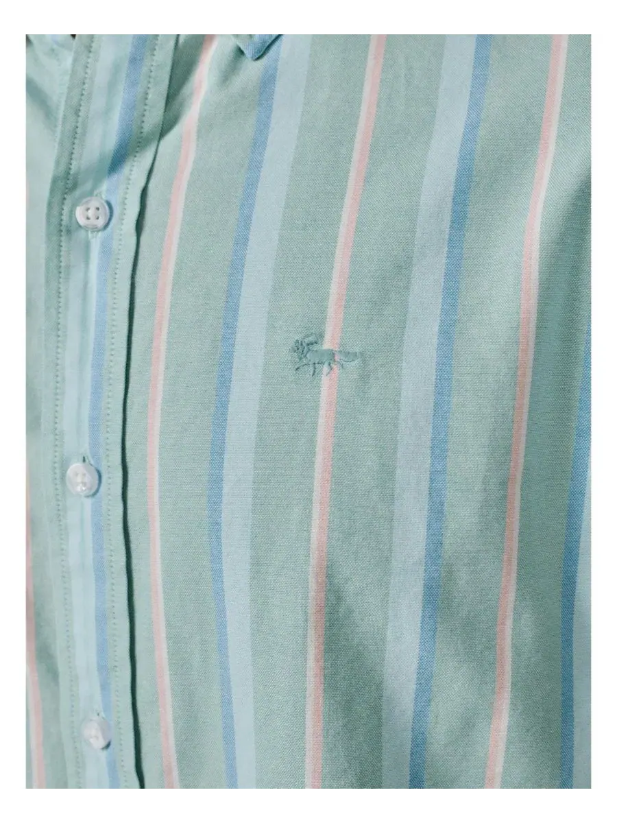 Мужская рубашка из легкого оксфорда с длинным рукавом Walesby Lightweight Relaxed Oxford Shirt Aubin — изображение 4 из 5