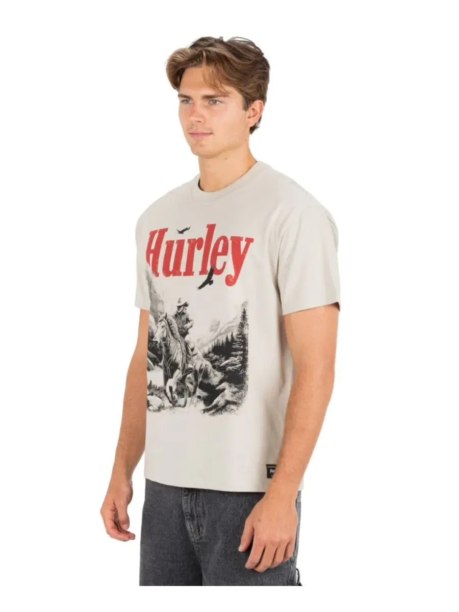 Мужская футболка с коротким рукавом для трейлраннинга Hurley — изображение 3 из 6, кость