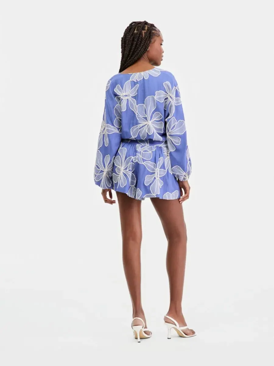 Женские шорты Dessi с вышивкой GUESS — изображение 7 из 8, синий мульти