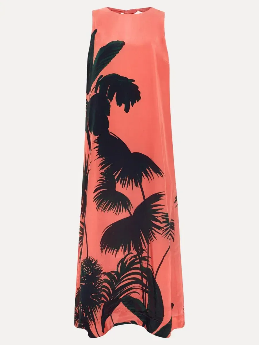 Платье миди Leila Palm Phase Eight — изображение 6 из 6, коралл