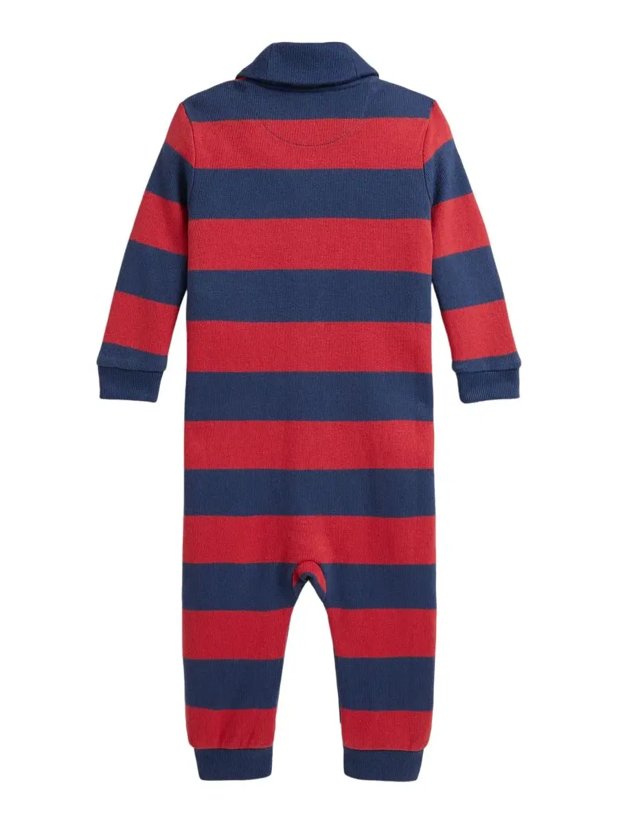 Комбинезон с длинным рукавом, в полоску Polo Ralph Lauren — изображение 2 из 3, красный/темно-синий