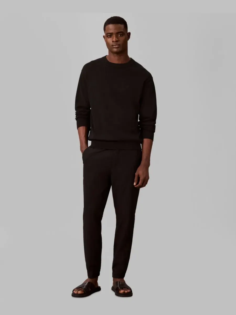 Технические брюки с зауженным кроем Calvin Klein — изображение 2 из 6, коричневый