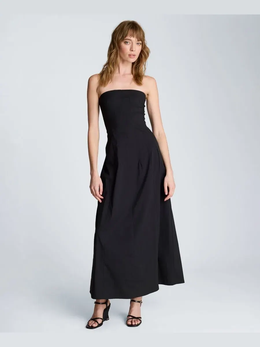 Платье миди без бретелек с корсетным лифом Kenneth Cole