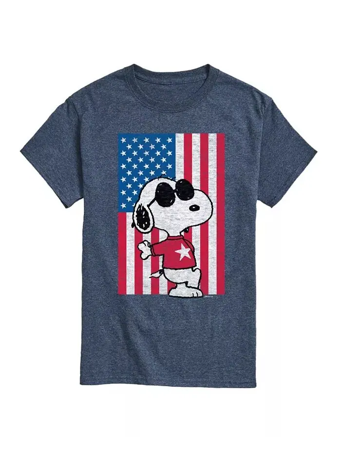 Мужская футболка Peanuts Americana с короткими рукавами AIRWAVES — изображение 1 из 2, синий