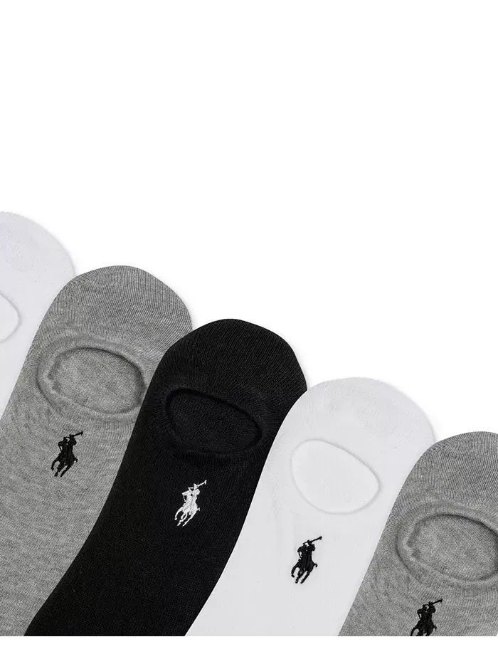 Женские носки-невидимки, 6 пар Polo Ralph Lauren — изображение 3 из 4, серый