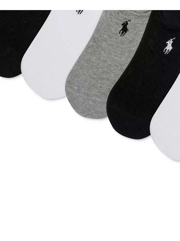 Женские носки-невидимки, 6 пар Polo Ralph Lauren — изображение 4 из 4, серый