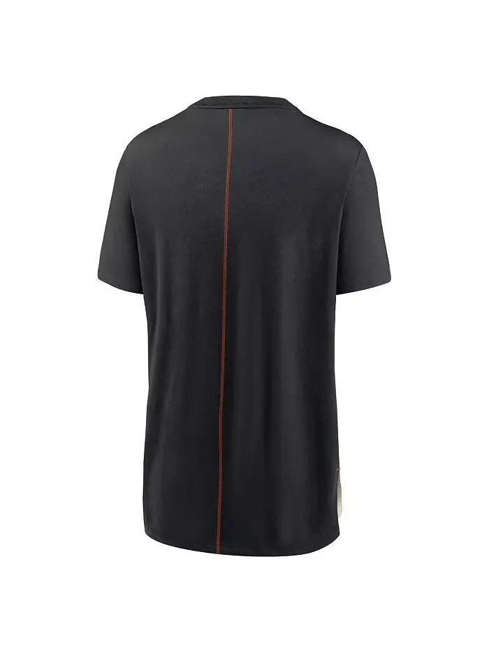 Женская кремово-черная футболка Cincinnati Bengals с надписью Tri-Blend Nike — изображение 2 из 3, кремовый черный