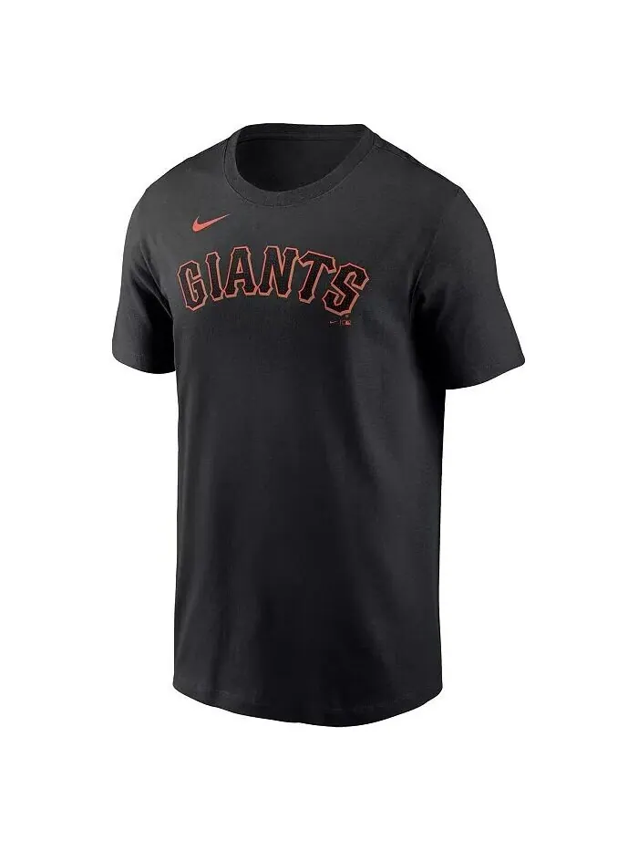 Мужская черная футболка San Francisco Giants Fuse с надписью Nike — изображение 2 из 3, черный