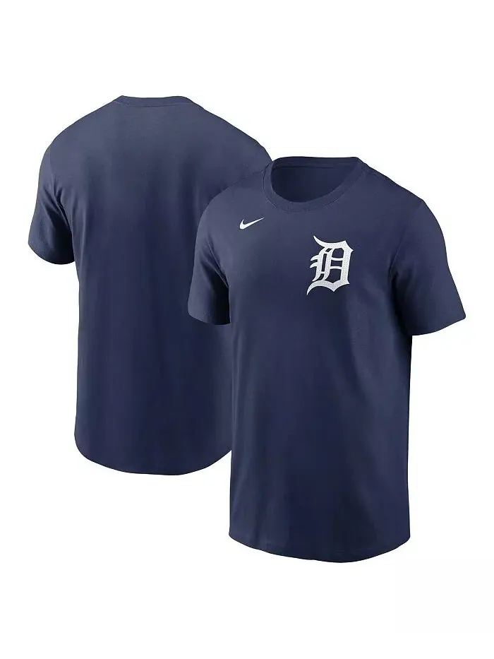 Футболка мужская темно-синяя Detroit Tigers Fuse Wordmark Nike — изображение 1 из 3