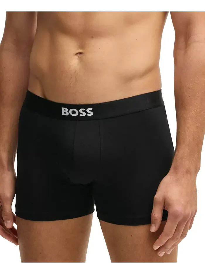 Мужские боксеры с логотипом Icon, 3 шт Hugo Boss — изображение 3 из 5, черный