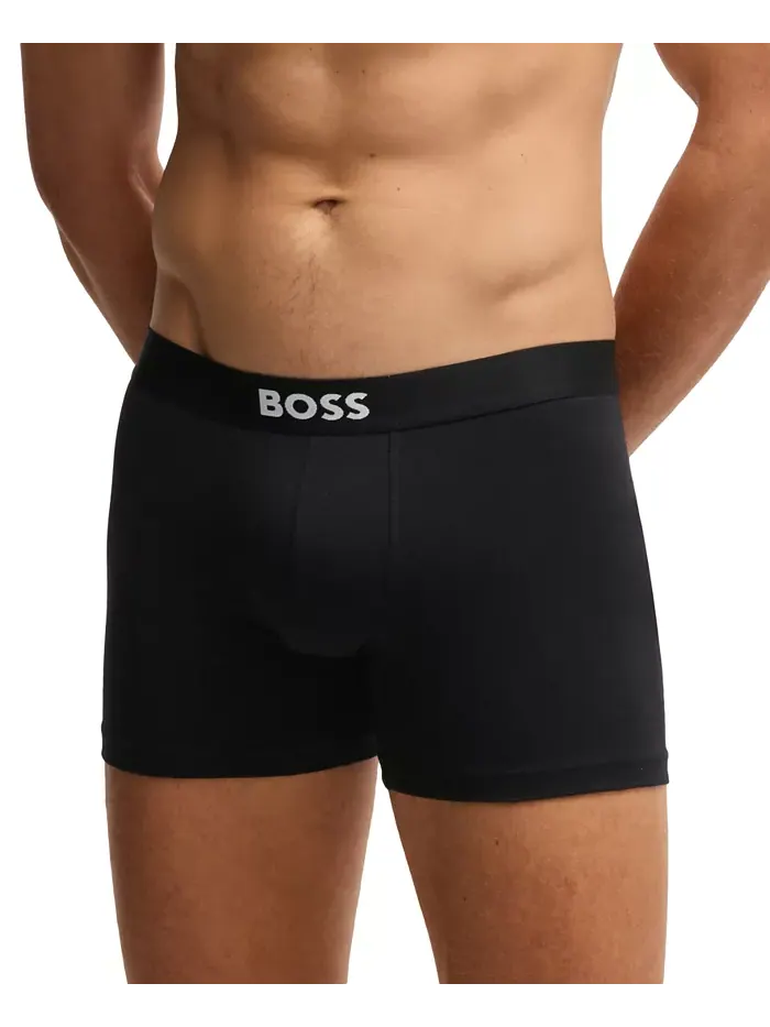 Мужские боксеры с логотипом Icon, 3 шт Hugo Boss — изображение 5 из 5, черный
