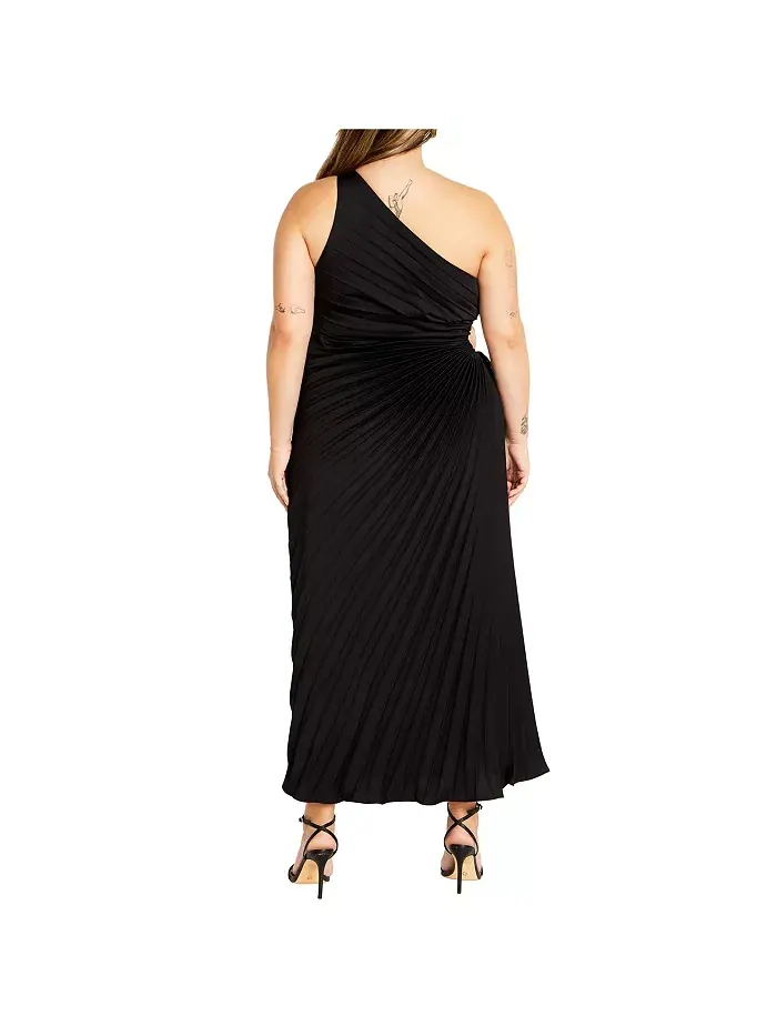 Платье макси Aliza Plus Size CITY CHIC — изображение 2 из 3, черный