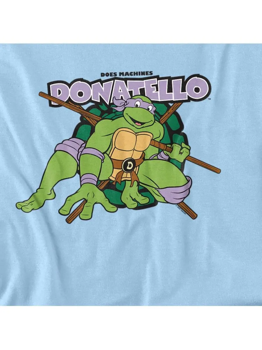 Футболка с длинным рукавом Donatello Does Machines Teenage Mutant Ninja Turtles — изображение 3 из 3, светлый синий