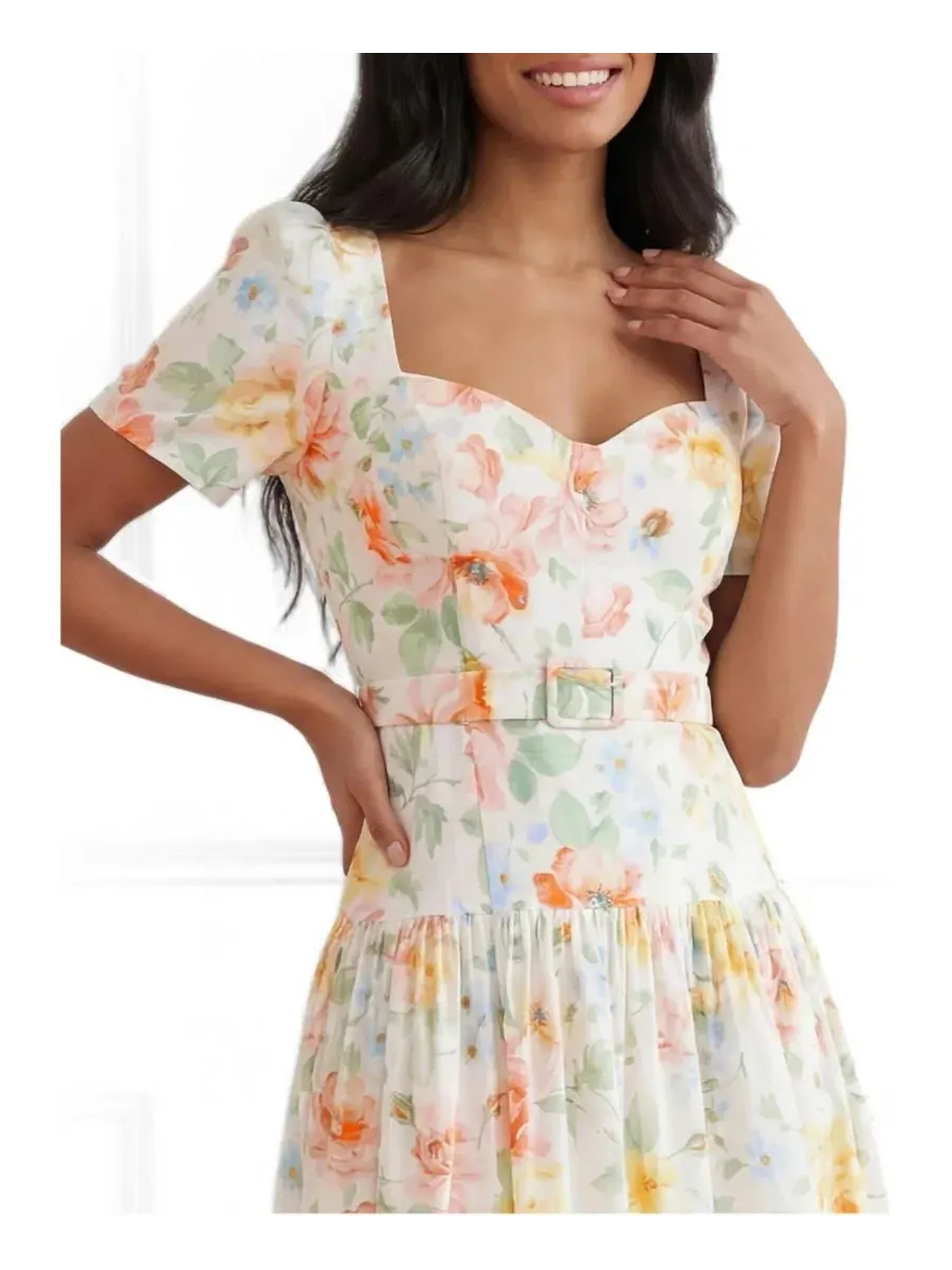 Платье-балетка Sienna Rose из хлопка Needle & Thread — изображение 3 из 4, белый