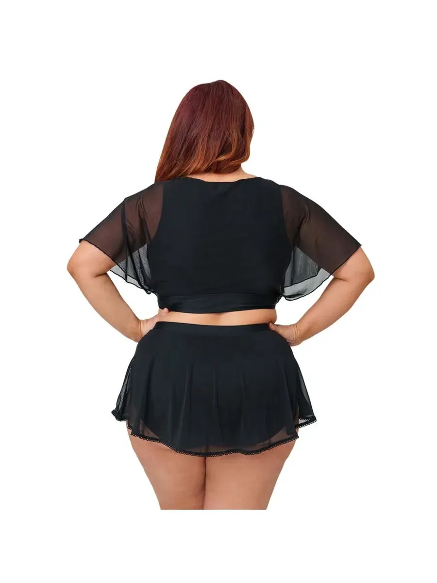 Юбка для плавания Coronado Pin-Up Plus Size Unique Vintage — изображение 5 из 5, черный
