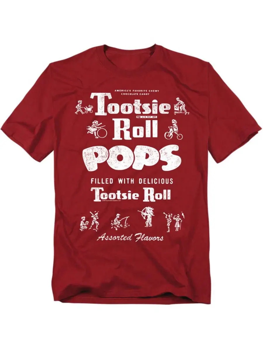 Футболка с принтом Wrapper Icons Tootsie Roll — изображение 1 из 3, красный