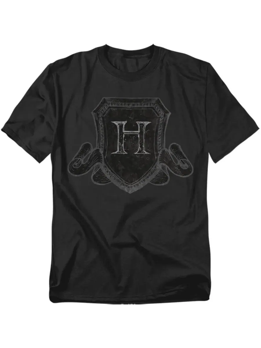 Футболка с принтом Hogwarts Shield Sketch Harry Potter — изображение 1 из 3, черный