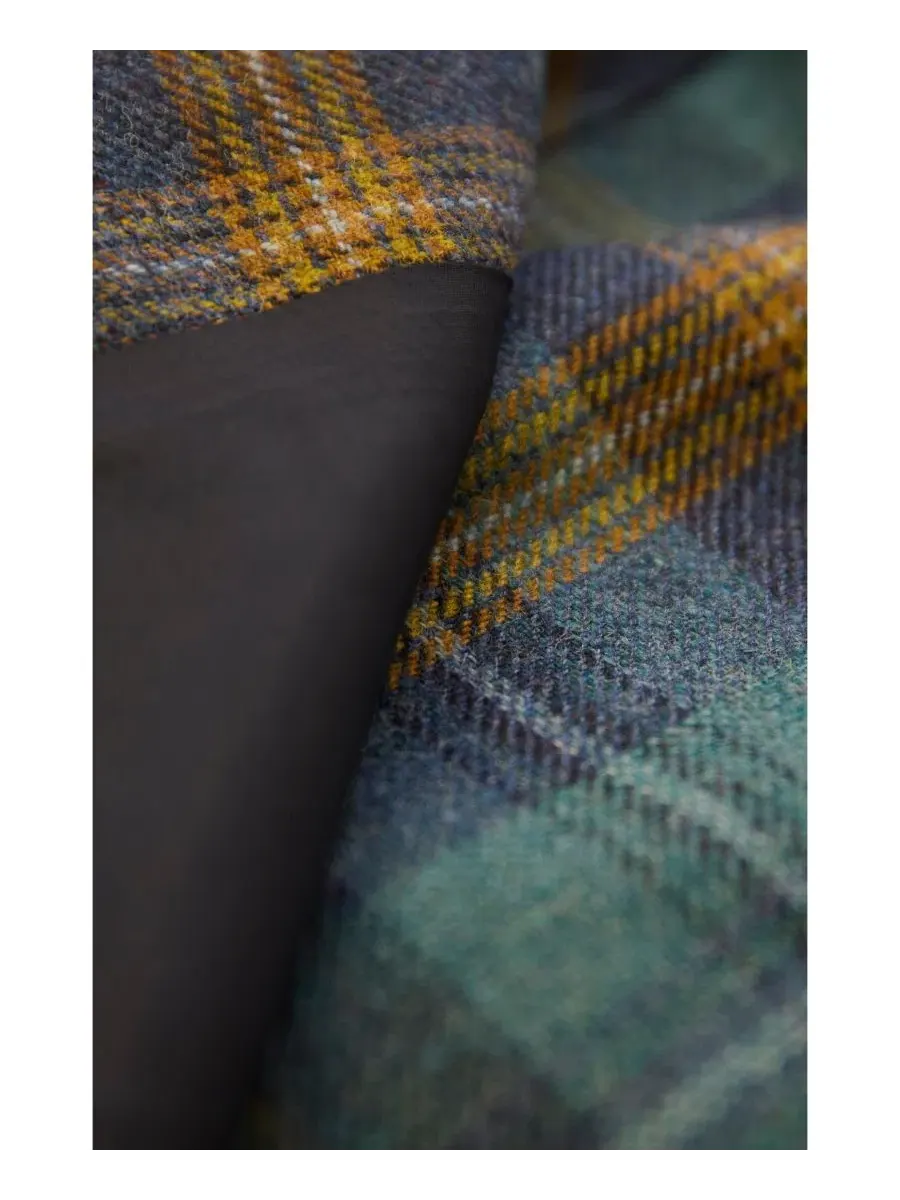 Шерстяная юбка-килт A-силуэта The British Celt Kilt Plaid Celtic & Co., Teal Ochre Tartan — изображение 5 из 5