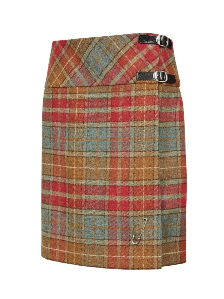 Юбка А-силуэта из шерсти с запахом The British Celt Kilt Plaid Celtic & Co., Autumn Tartan — изображение 2 из 6