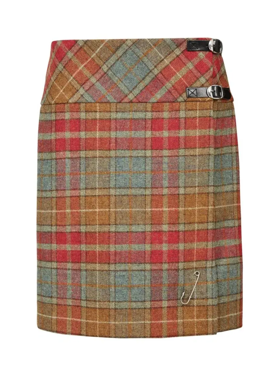 Юбка А-силуэта из шерсти с запахом The British Celt Kilt Plaid Celtic & Co., Autumn Tartan — изображение 5 из 6