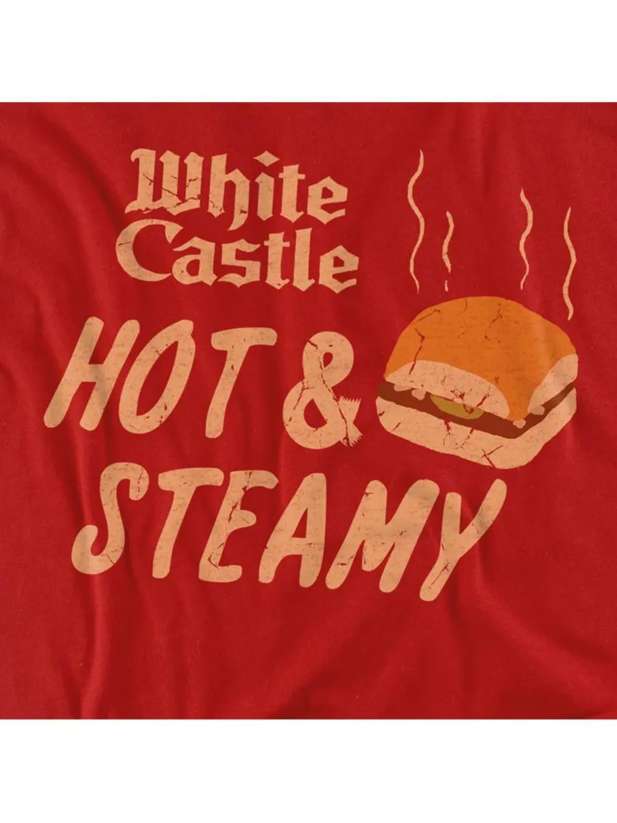 Мужская футболка White Castle Hot & Steamy Logovision — изображение 2 из 3, красный