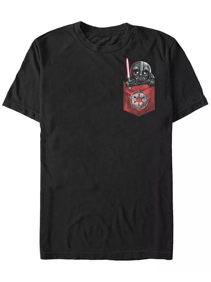 Футболка мужская с коротким рукавом Darth Vader Cutie Pocket Star Wars Fifth Sun — изображение 1 из 1, черный