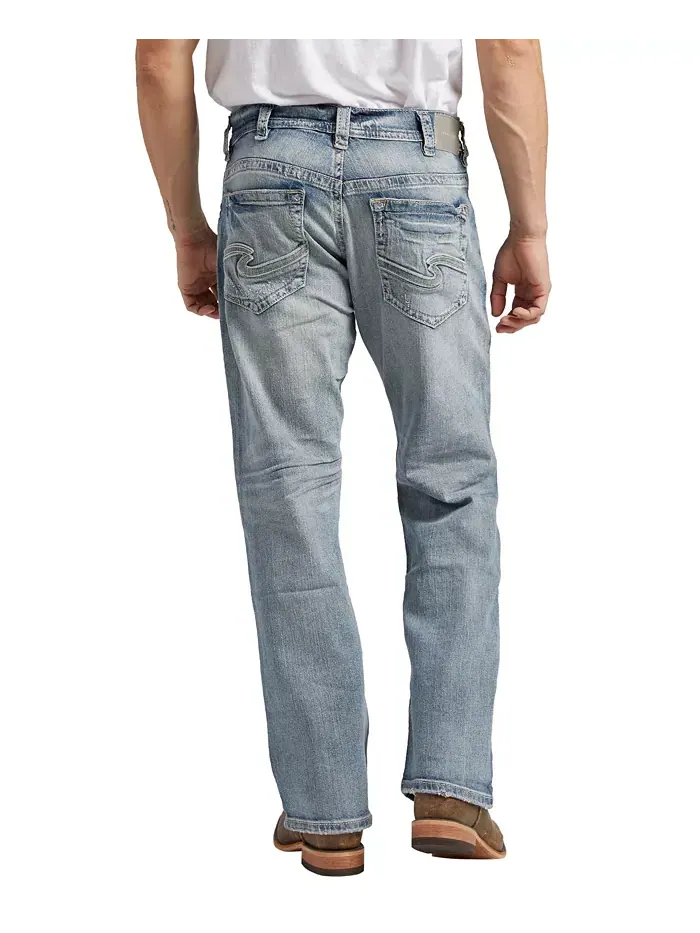 Мужские джинсы Gordie Relaxed Fit Straight Leg Silver Jeans Co. — изображение 1 из 3, индиго синий