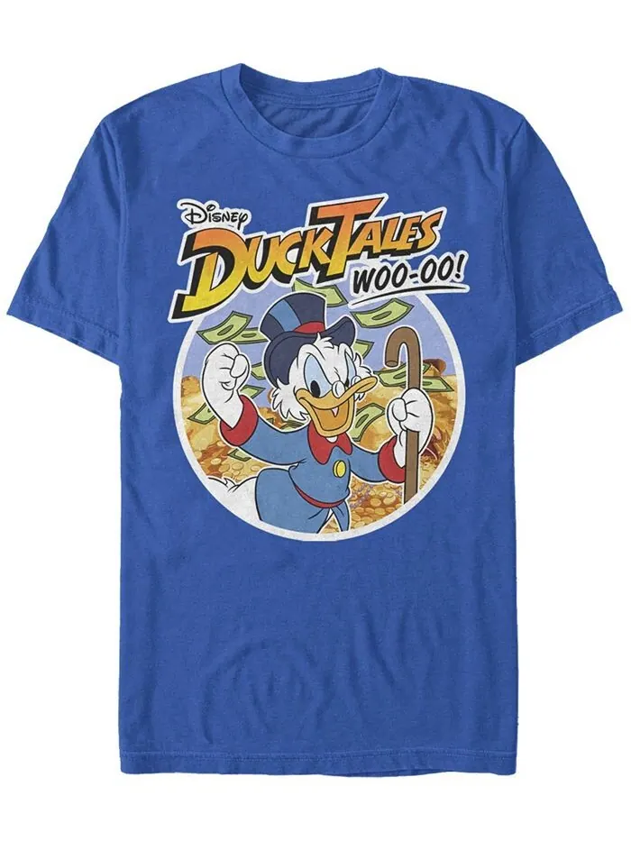 Мужская футболка с коротким рукавом Duck Tales Scrooge McDuck Fifth Sun — изображение 1 из 1, королевский
