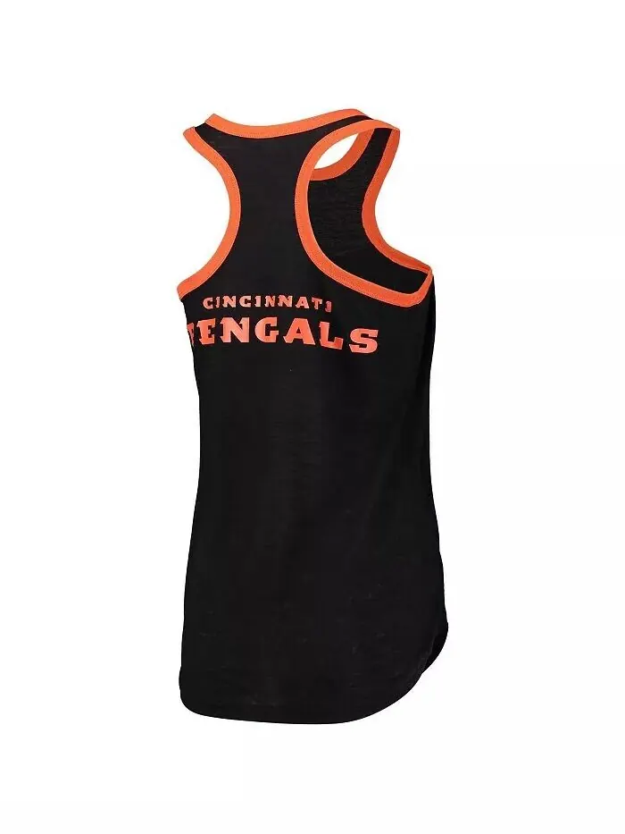 Черная женская майка Cincinnati Bengals Tater Burnout G-Iii 4Her By Carl Banks — изображение 3 из 3, черный