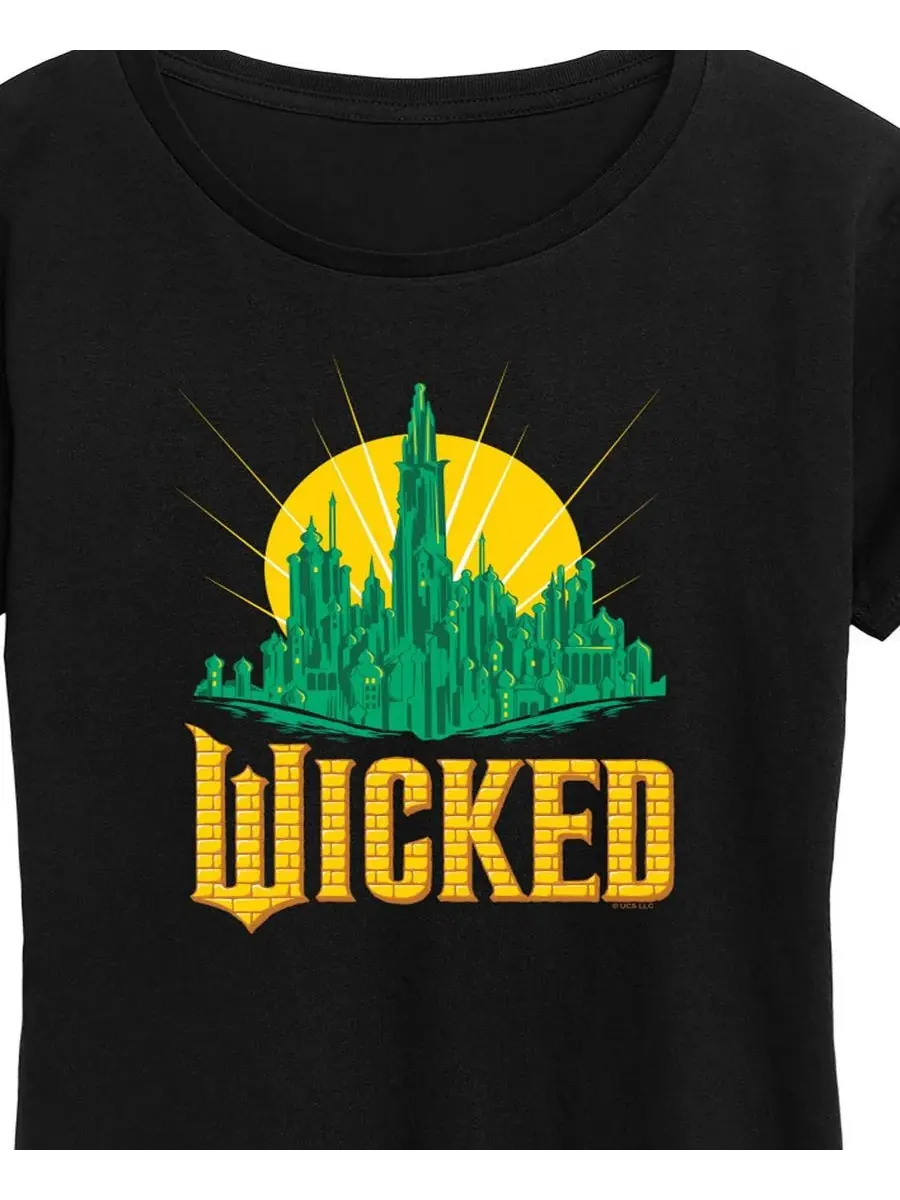 Футболка с коротким рукавом и графическим принтом Wicked больших размеров Hybrid Apparel — изображение 2 из 3, черный