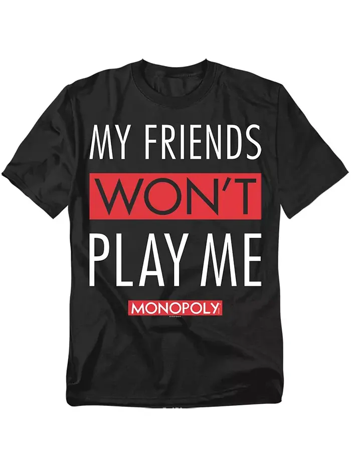 Мужская футболка My Friends Monopoly — изображение 1 из 1, черный