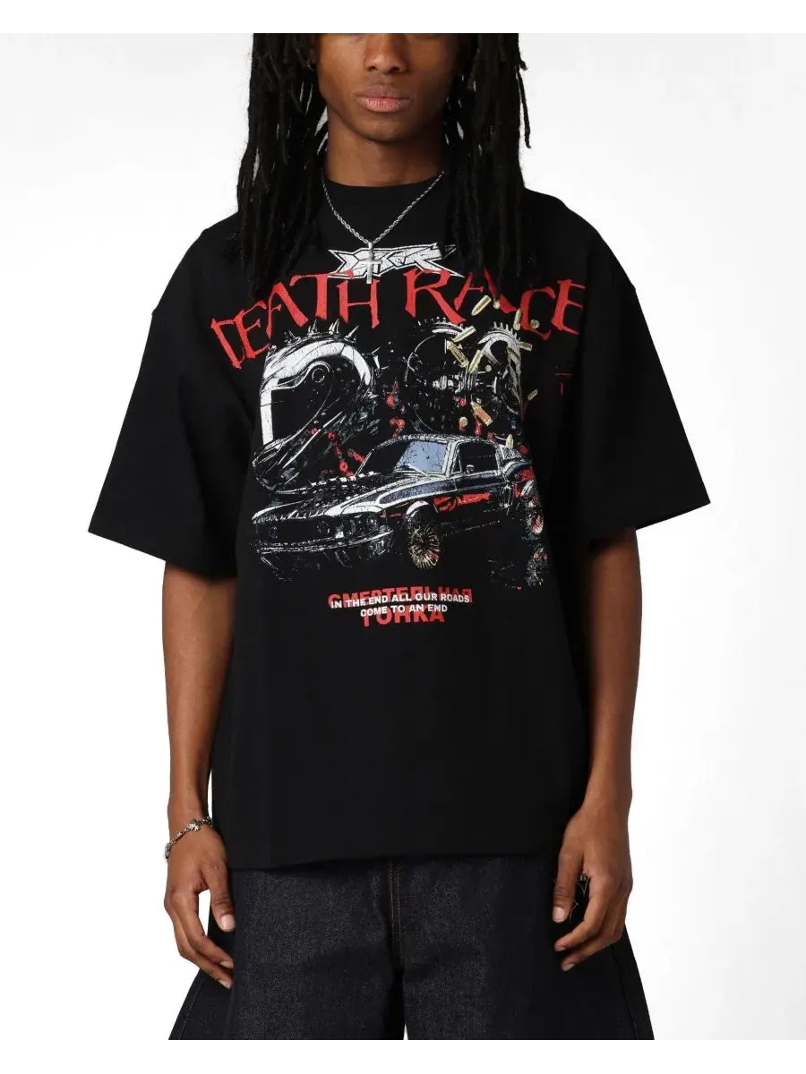 Мужская винтажная футболка Death Race Loiter