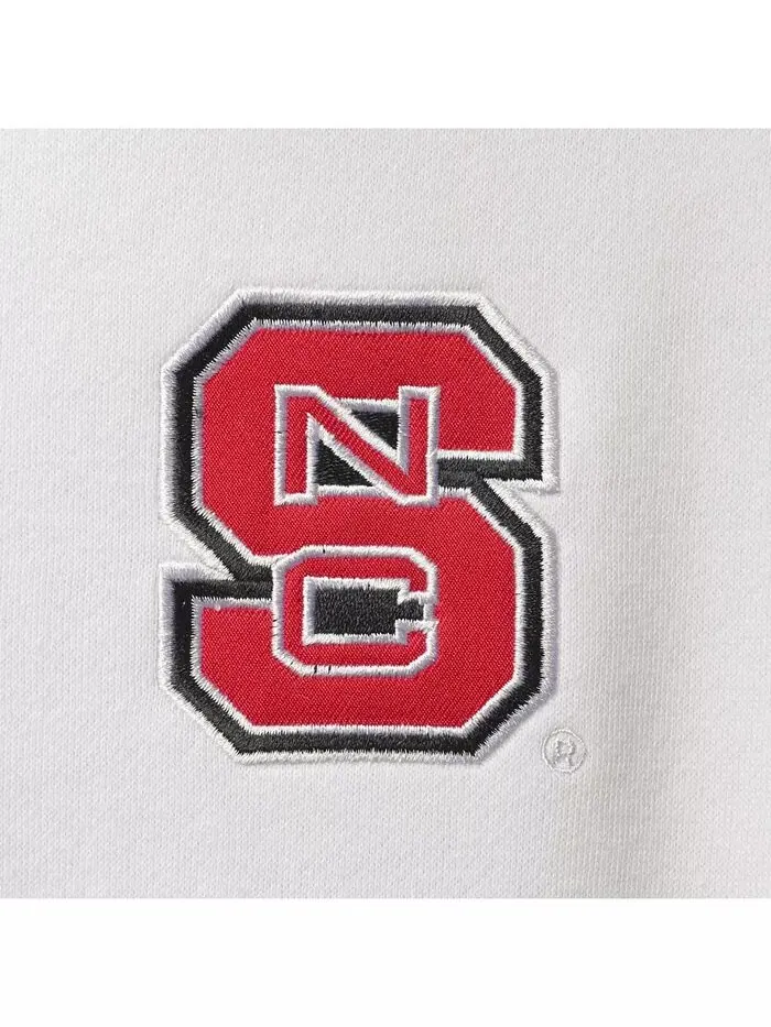 Мужская толстовка NC State Wolfpack Tortugas Logo с застежкой-молнией на четверть Colosseum — изображение 4 из 7, белый