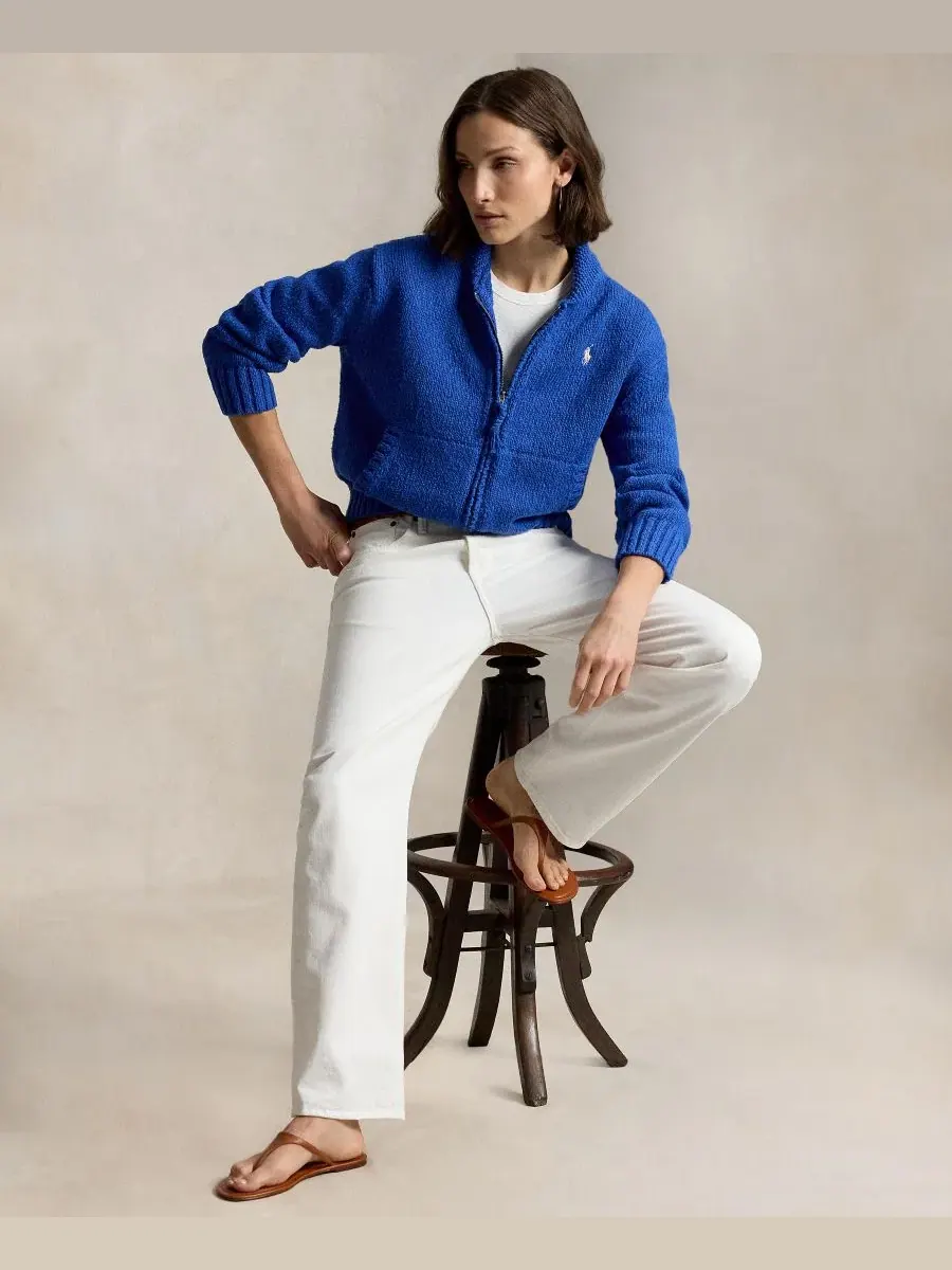 Кардиган женский с длинным рукавом Polo Ralph Lauren — изображение 4 из 7, мульти