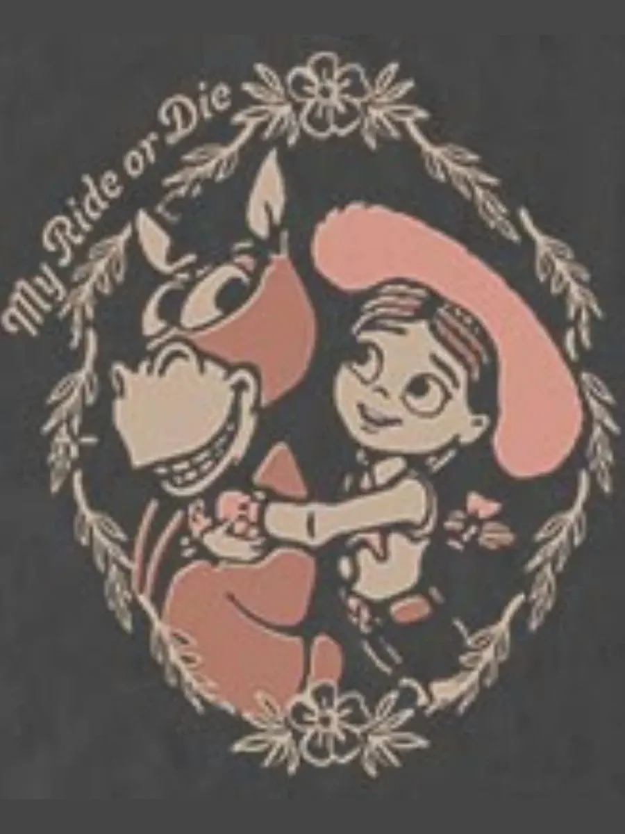 Футболка с принтом Toy Story Jessie and Bullseye My Ride or Die Fifth Sun — изображение 3 из 3, темно-серый