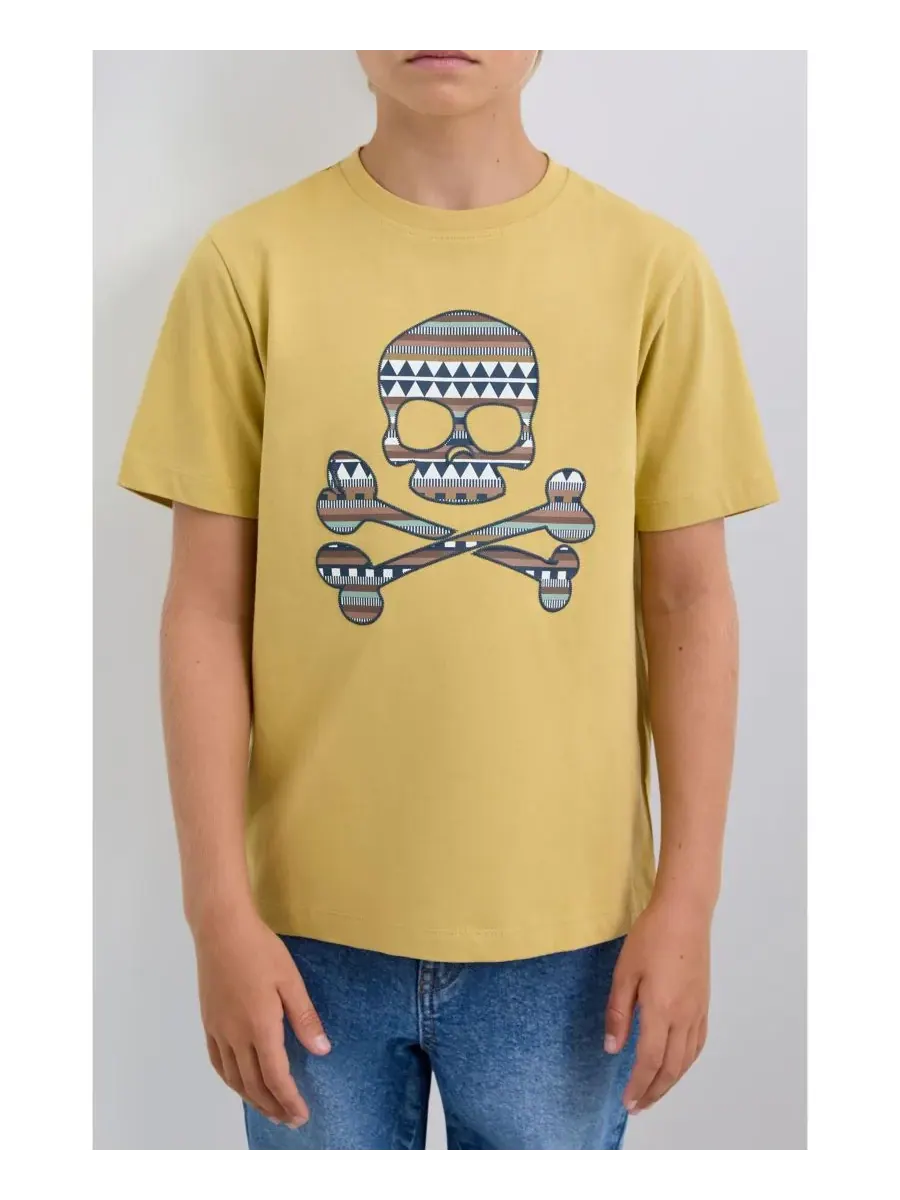 Футболка Big Boys Etnicskull Scalpers — изображение 3 из 3, желтый