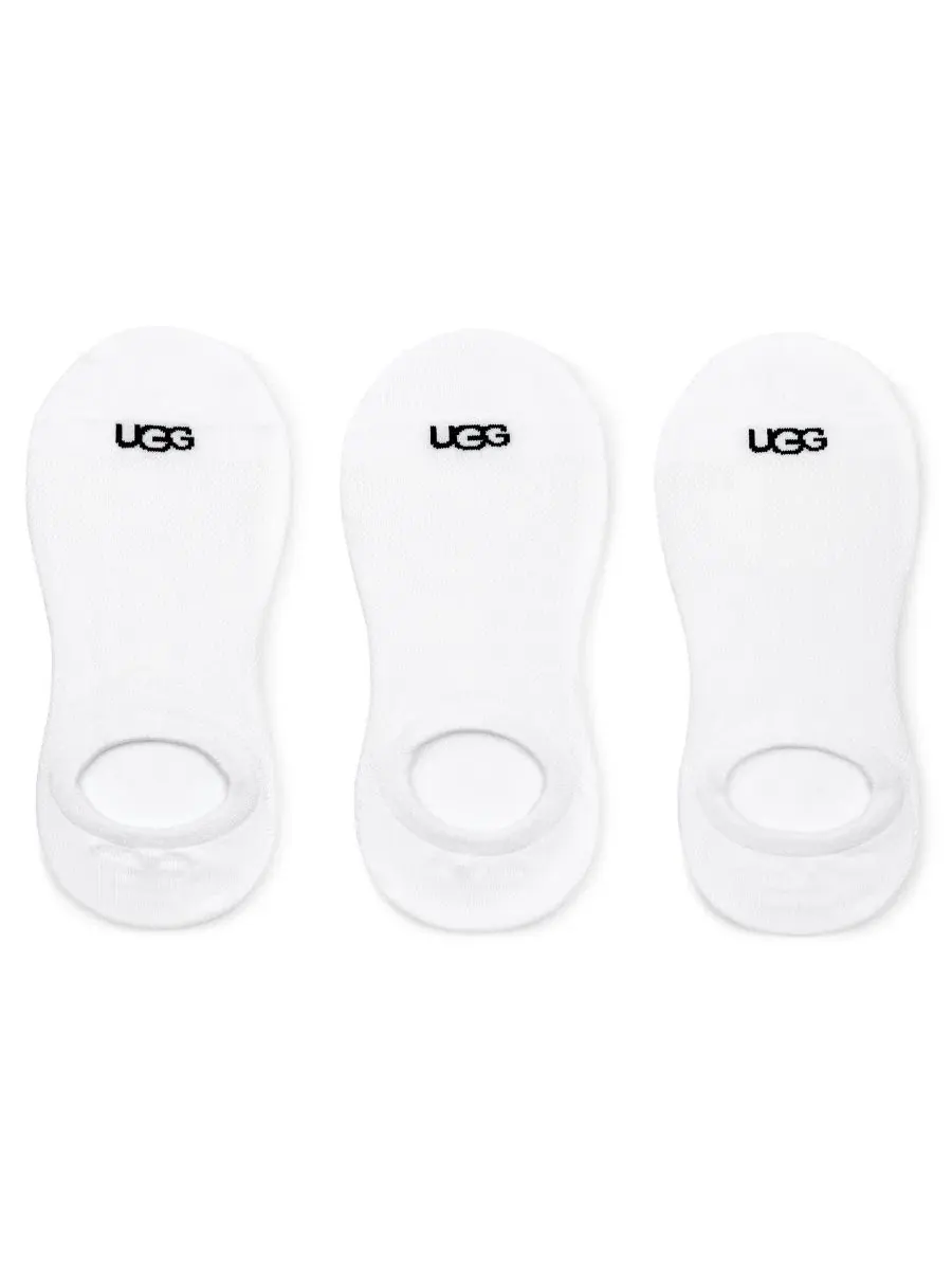 Набор из 3 женских носков UGG Stela No Show Socks UGG — изображение 1 из 3, белый