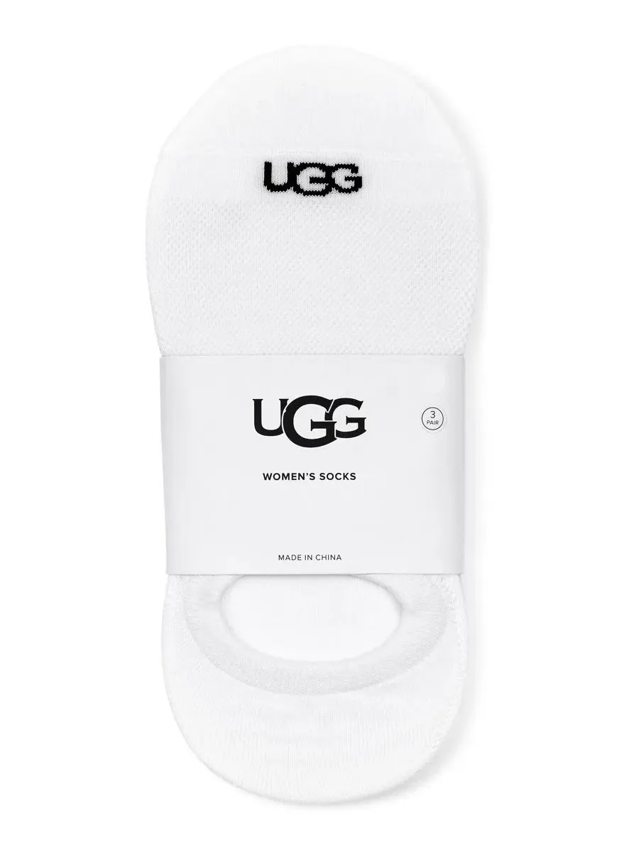 Набор из 3 женских носков UGG Stela No Show Socks UGG — изображение 2 из 3, белый