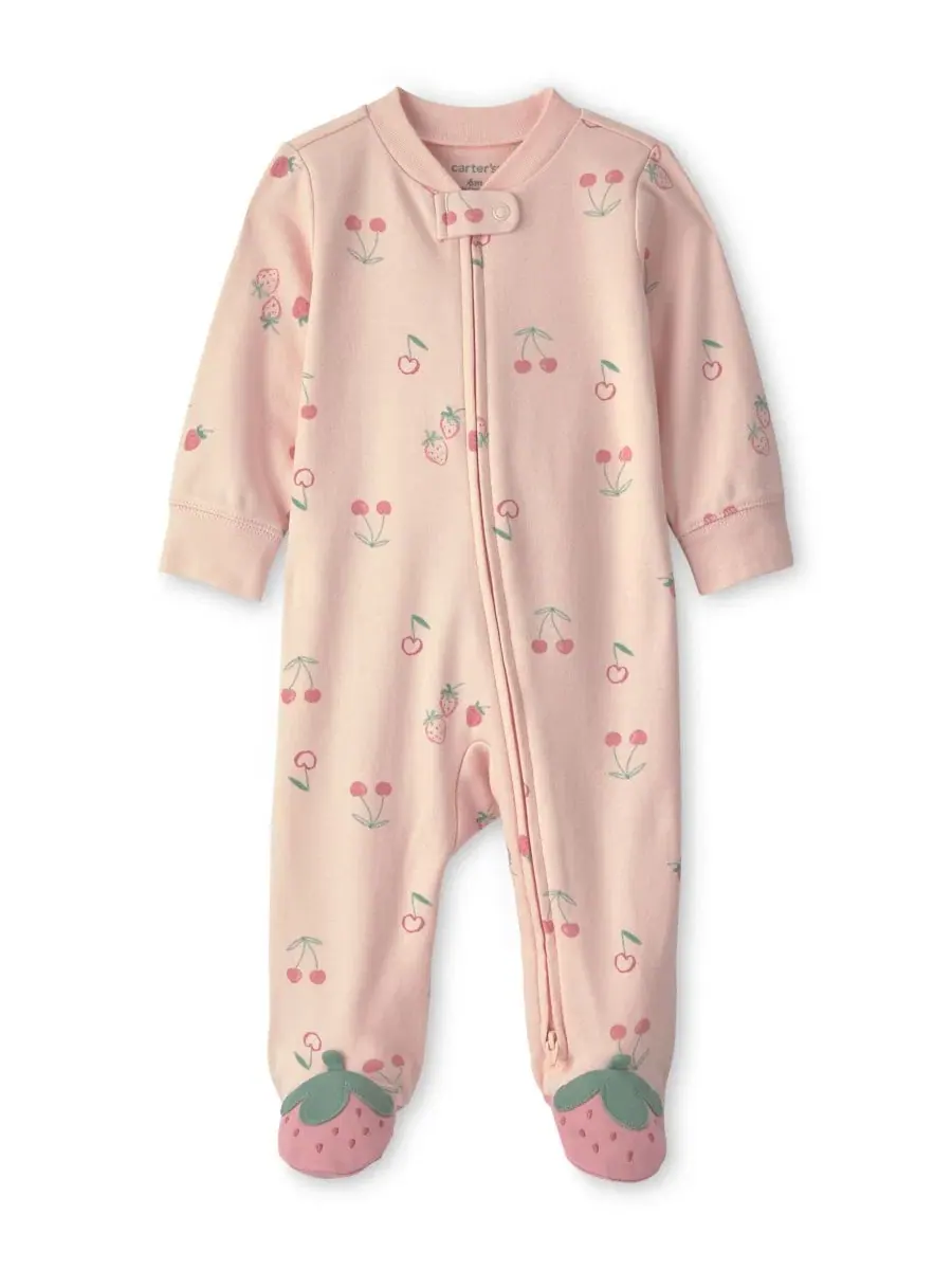 Детский комбинезон Baby Girl's Strawberry с двусторонней молнией Carter'S