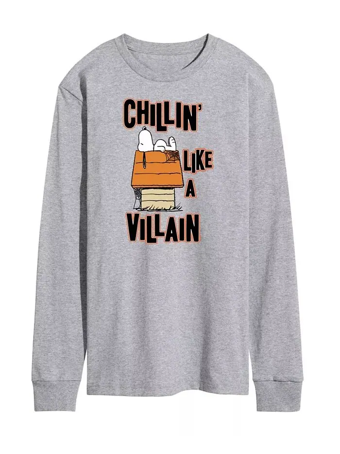 Мужская футболка Peanuts Chillin' Like a Villain AIRWAVES — изображение 1 из 2, серый