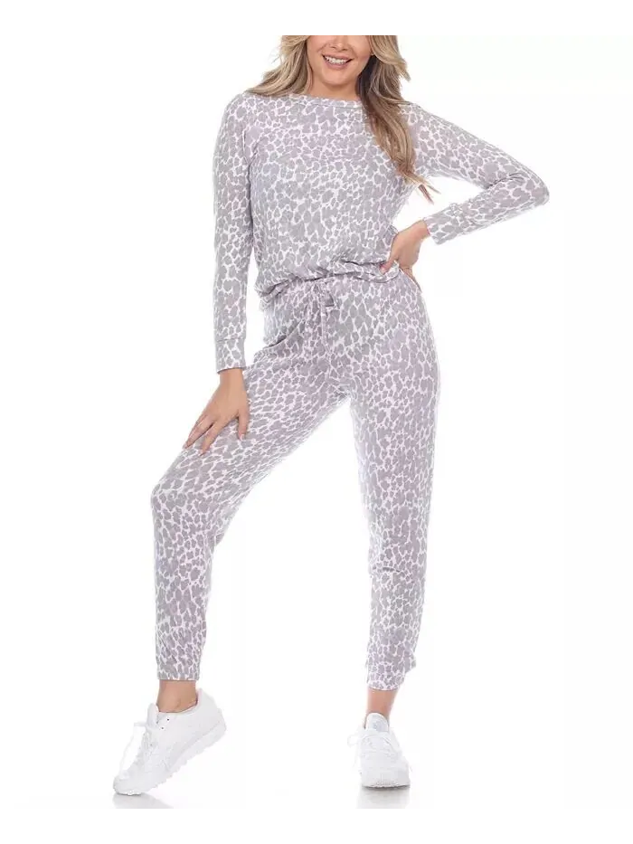 Женский комплект одежды Leopard Lounge — изображение 1 из 5, серый