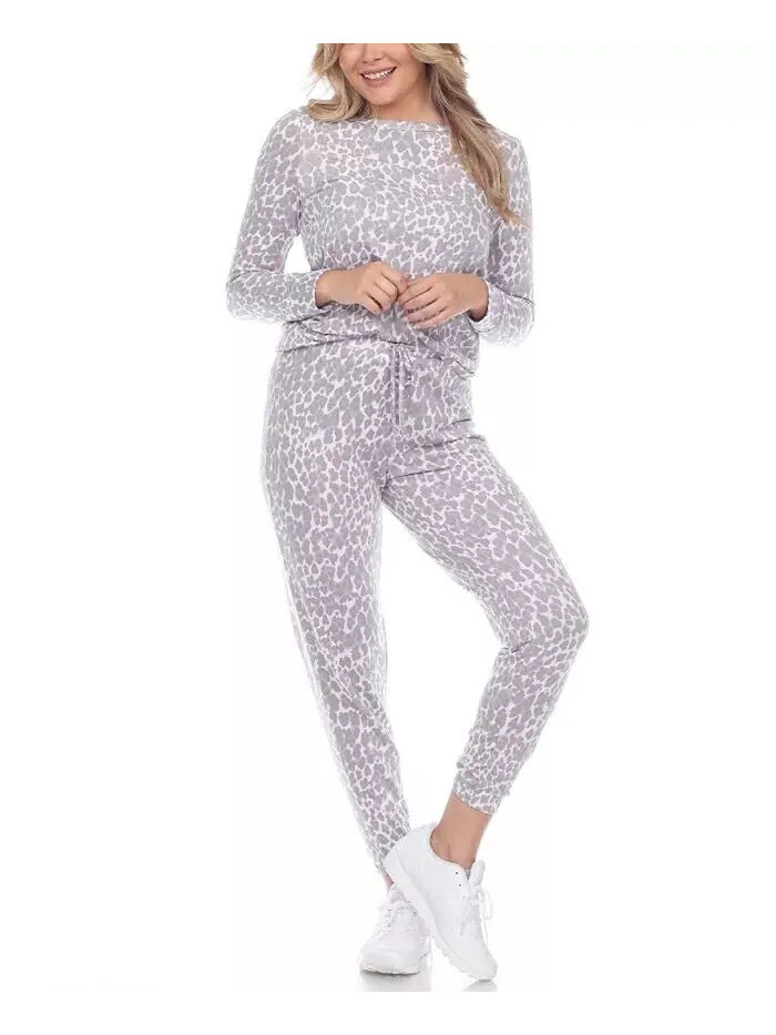 Женский комплект одежды Leopard Lounge — изображение 2 из 5, серый