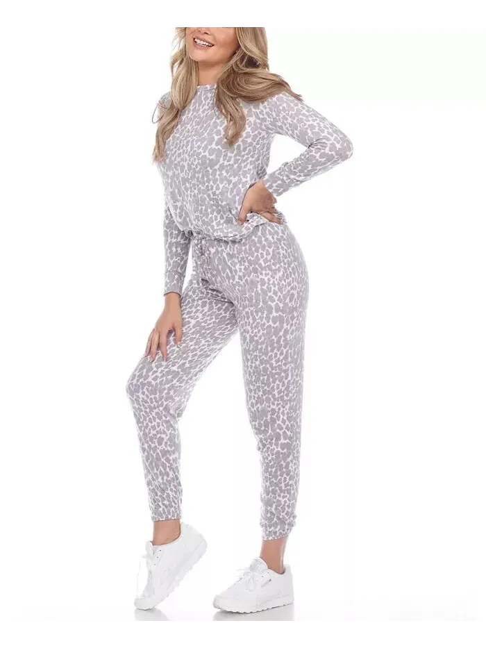 Женский комплект одежды Leopard Lounge — изображение 3 из 5, серый