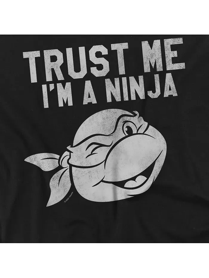 Мужская футболка Trust Me I'm A Ninja Teenage Mutant Ninja Turtles — изображение 2 из 3, черный