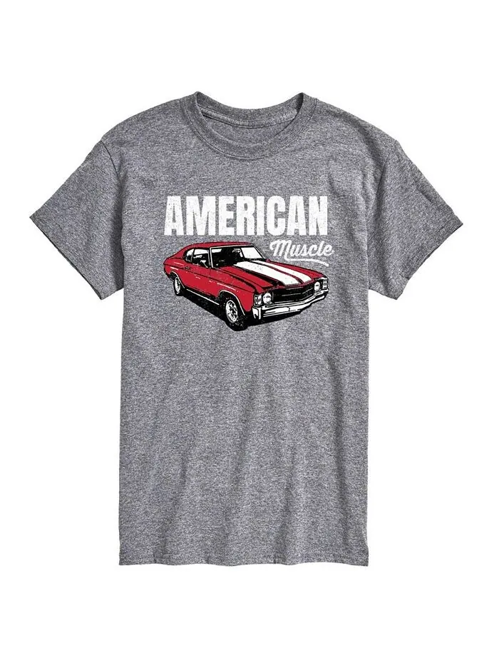 Мужская футболка с коротким рукавом American Muscle Car AIRWAVES — изображение 1 из 3, серый
