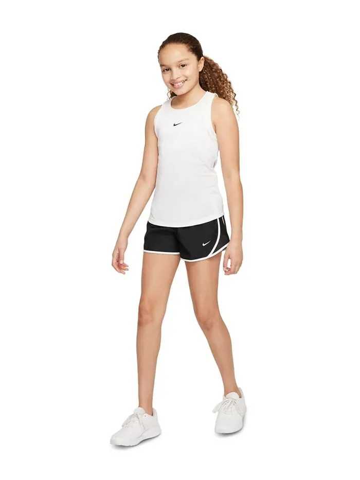 Шорты для бега Big Girls Dri-Fit Tempo Nike — изображение 3 из 4, черный/белый