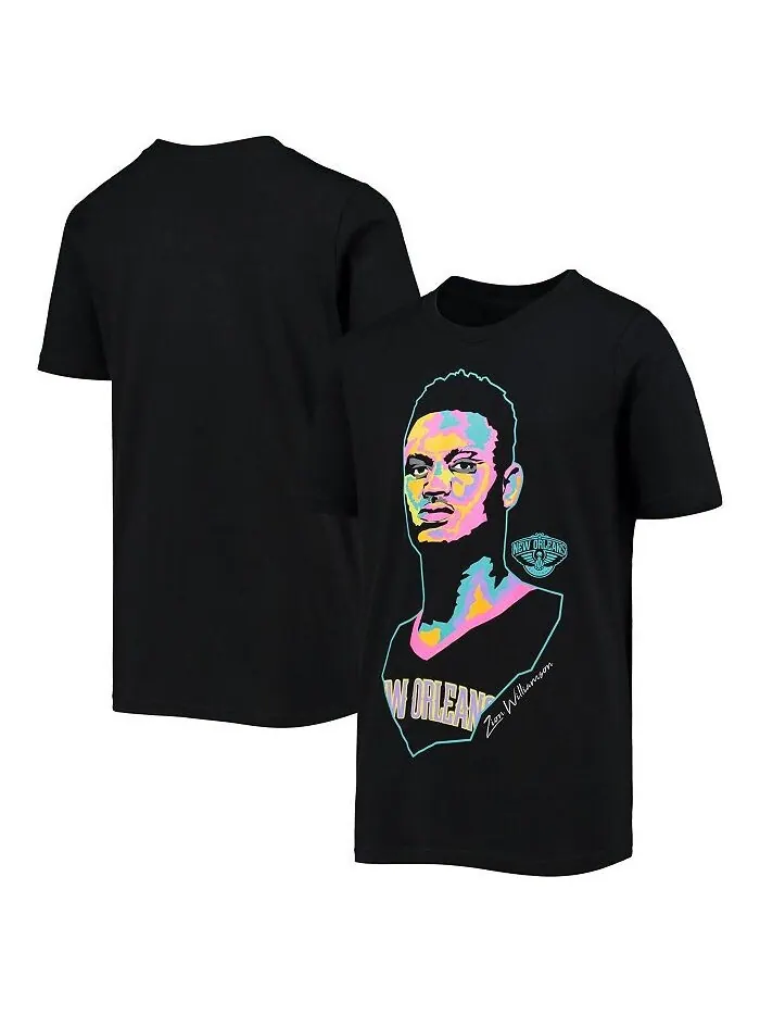 Черная футболка Big Boys Zion Williamson New Orleans Pelicans Artist Series Outerstuff — изображение 1 из 1, черный