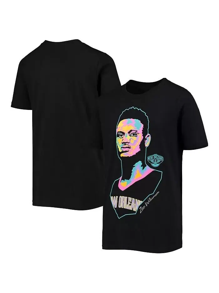 Черная футболка Big Boys Zion Williamson New Orleans Pelicans Artist Series Outerstuff — изображение 1 из 1